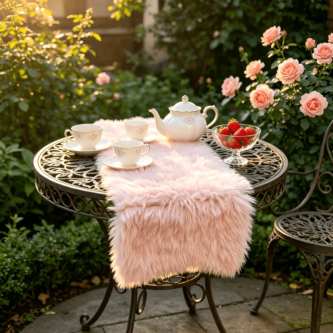 VIKAMA Plush Table Flags Are Not Prone To Shedding. They Are Elegant Table Decorations for Wedding Banquets and Festivals