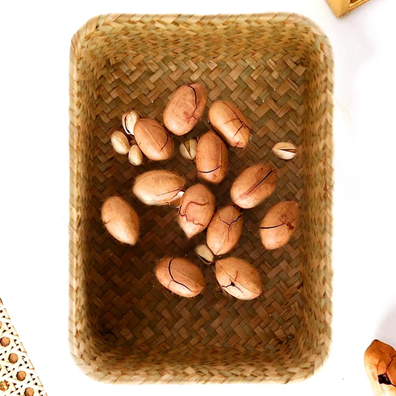 Seagrass Storage Basket, Multisize Handmade Rattan Shelf Baskets & Home Storage Bins Baskets For Decoration