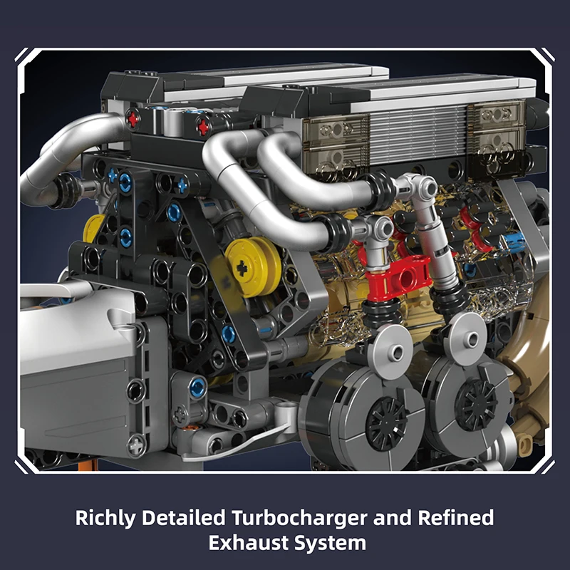 952 قطعة مكعبات بناء المحرك التقنية W16 محاكاة عملية التجمع الطوب نموذج مجموعات ألعاب ألعاب تعليمية للهدايا