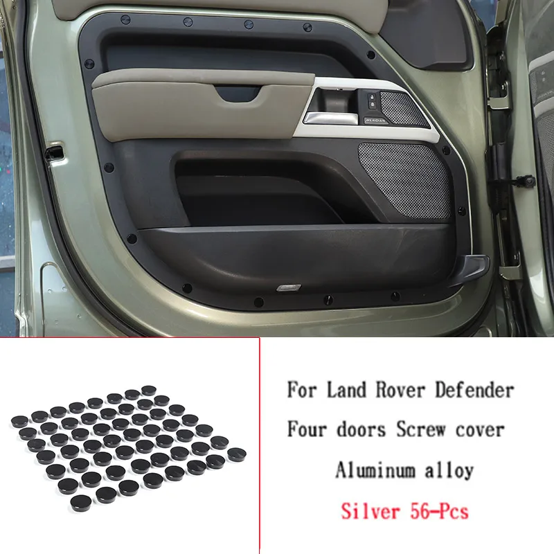 Voor Land Rover Verdediger 110 130 2020-2024 Aluminium Deur Schroeven Bescherming Decoratieve Afdekkingen Auto Accessoires