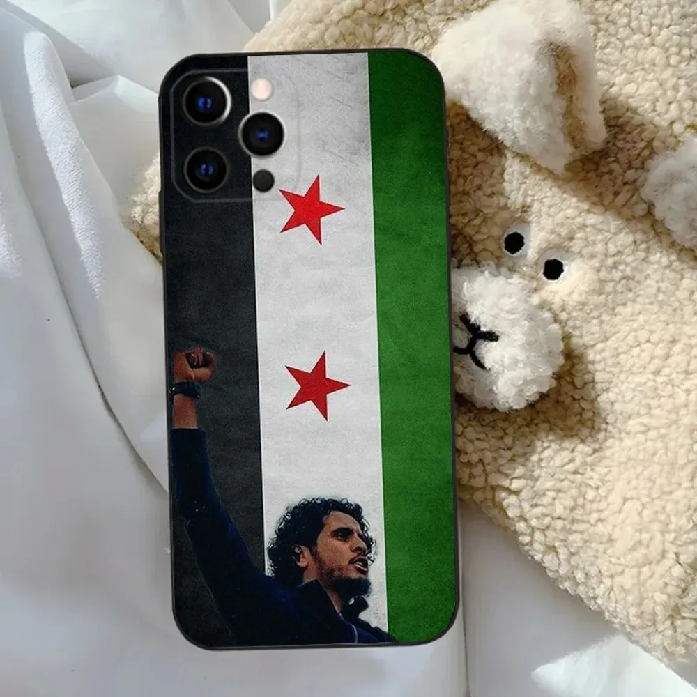 S-Syri-S Flag  Phone Case For Apple iPhone 15,14,13,12,11,Pro,X,XS,Max,XR,Plus,Mini Soft Black Cover