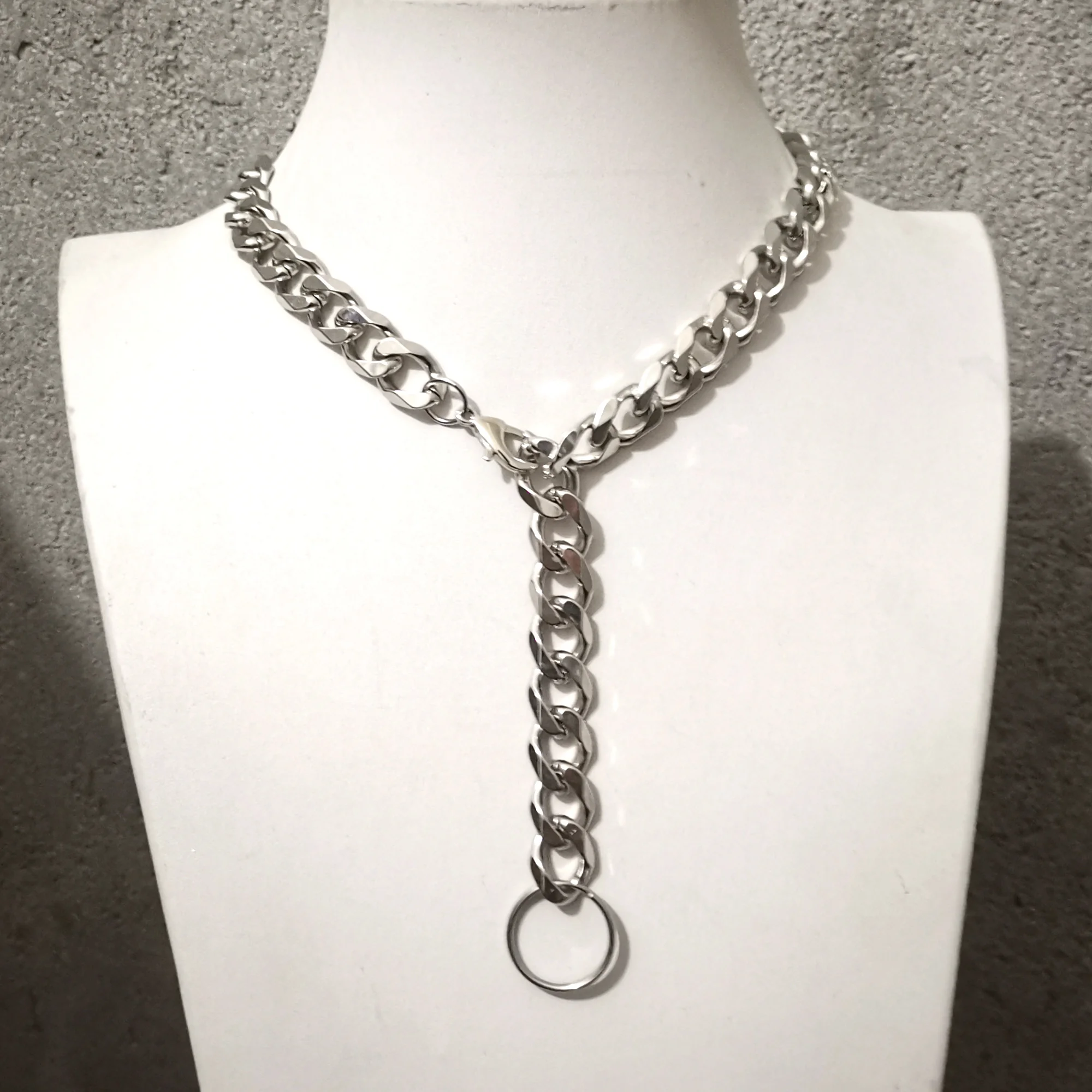 New Design Miami Cuban Chain Necklace Stainless Steel Large Polished Chains Jewelry for Mens 15mm 18-32inch Lenght Choose