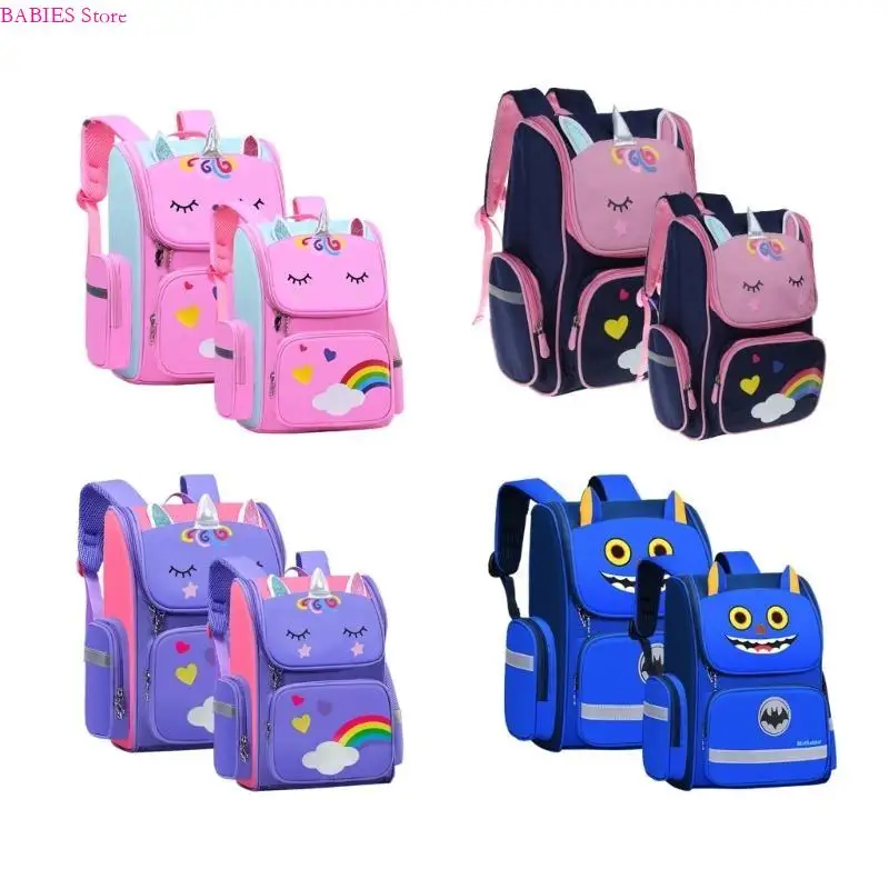 

C9GB Cartoon Printed School Backpack Casual Travel Laptop Bag Bookbag for Student