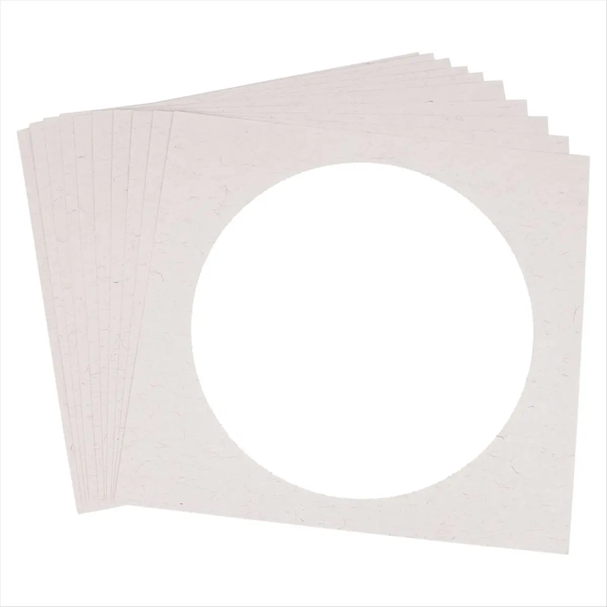 A72P 10-Sheets Soft Rice Paper Raw Pre-Mounted, Raw Rice Paper for Painting Writing Drawing, Shikishi Paper