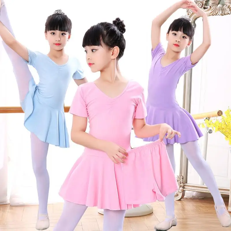 costume-de-danse-de-ballet-pour-filles-tenue-d'ete-a-manches-courtes-pour-spectacle-vetements-de-danse-pour-enfants-uniformes-d'entrainement-pour-les-examens-de-ballet
