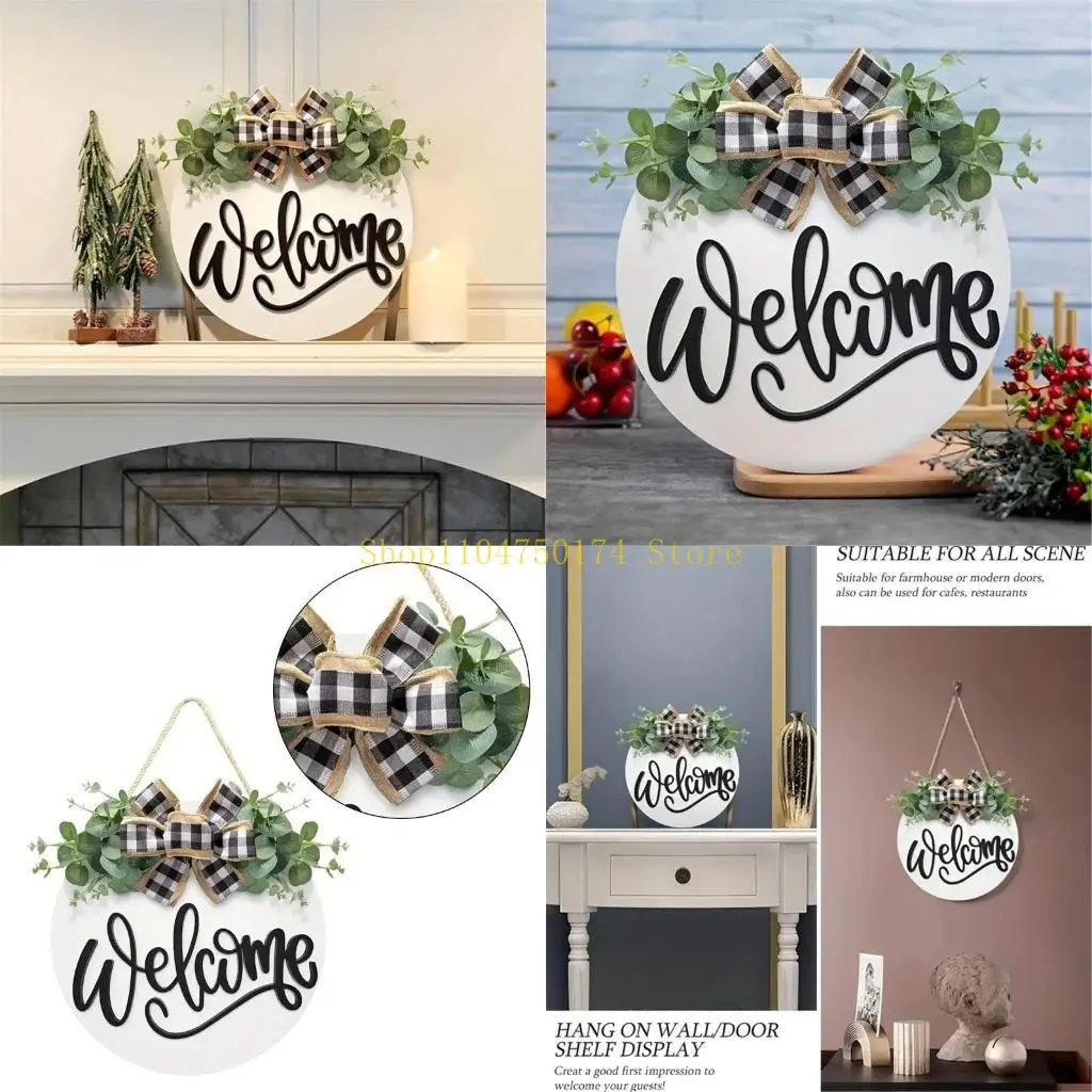 

Деревянные подвески для фермерских домов, декоры для крыльца, приветственная табличка для входной двери, лидер продаж