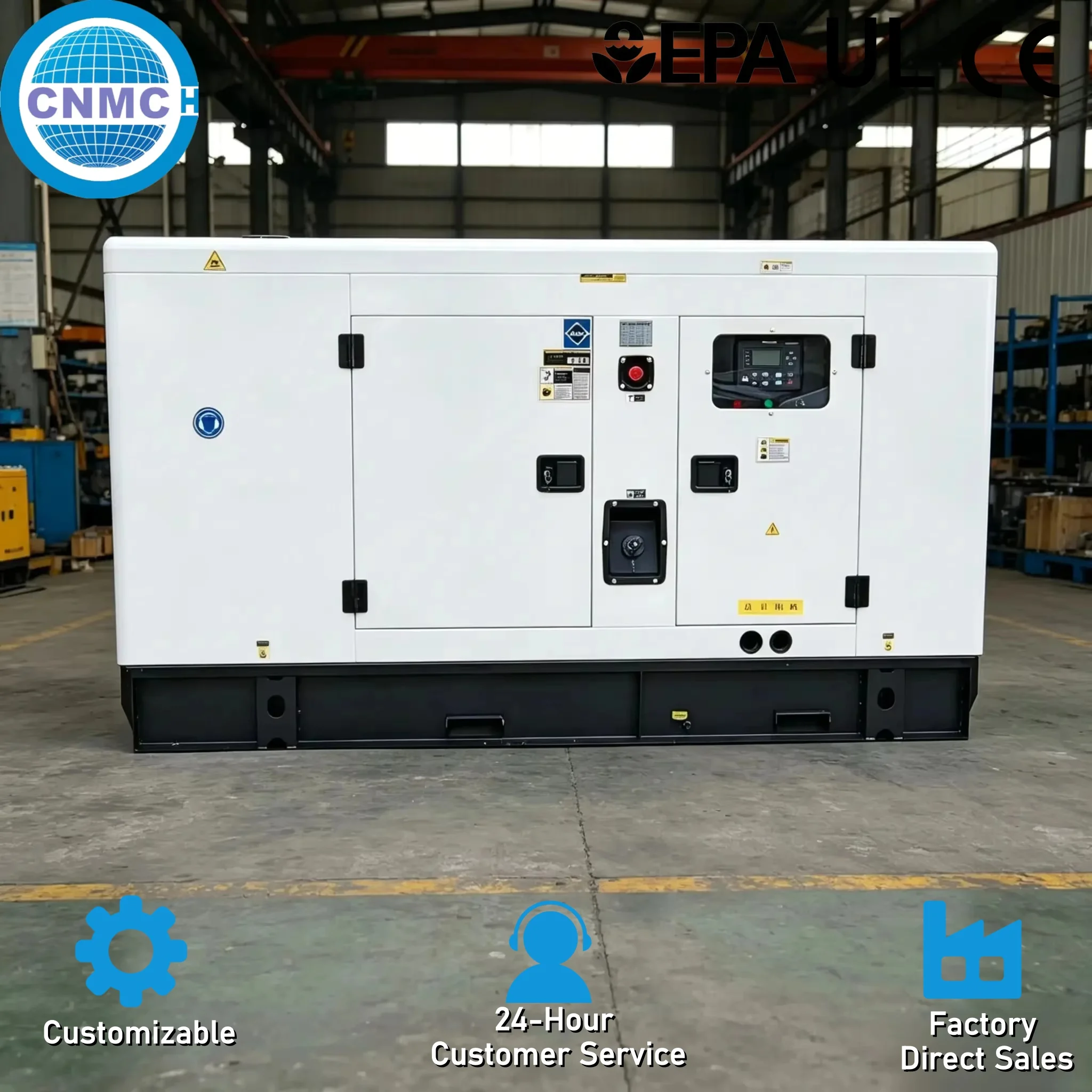 Generator 37.5KVA 62.5KVA 100KVA 125KVA Silent Diesel Generator 380V 400V 60HZ Electricity Generator With ATS UL CE Certified