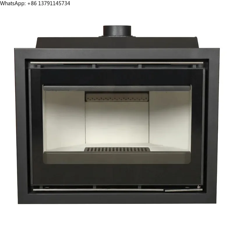 

16kw Black Steel Real Fire Indoor Smokeless Wood Burning Stove Indoor Wood Fireplace Insert For Living Room Villa