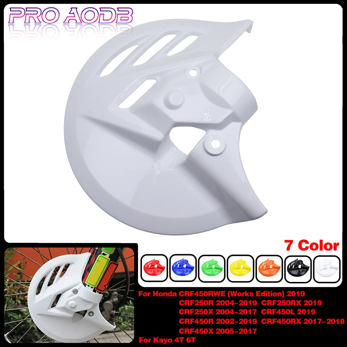 

Motorcycle Brake Disc Protection Cover Plastic Protective Cover For Honda CRF250R CRF250X CRF450R CRF450RX CRF450X CRF 250R 450R