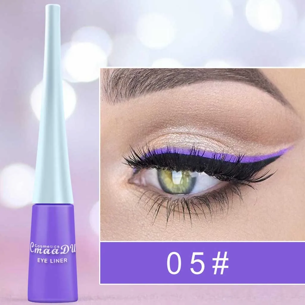 30ml jasny błyszczący cień do powiek wodoodporny brokatowy eyeliner w płynie matowy szybkoschnący eyeliner codzienna pielęgnacja osobista