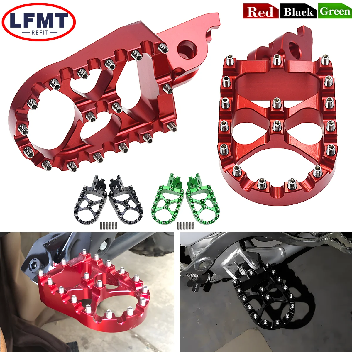 

For HONDA CR 125 250 150R CR250R CRF 150R 250R 450R 250 450 X RX L M 2002-2023 Motorcycle CNC FootRest Footpegs Foot Pegs Pedals