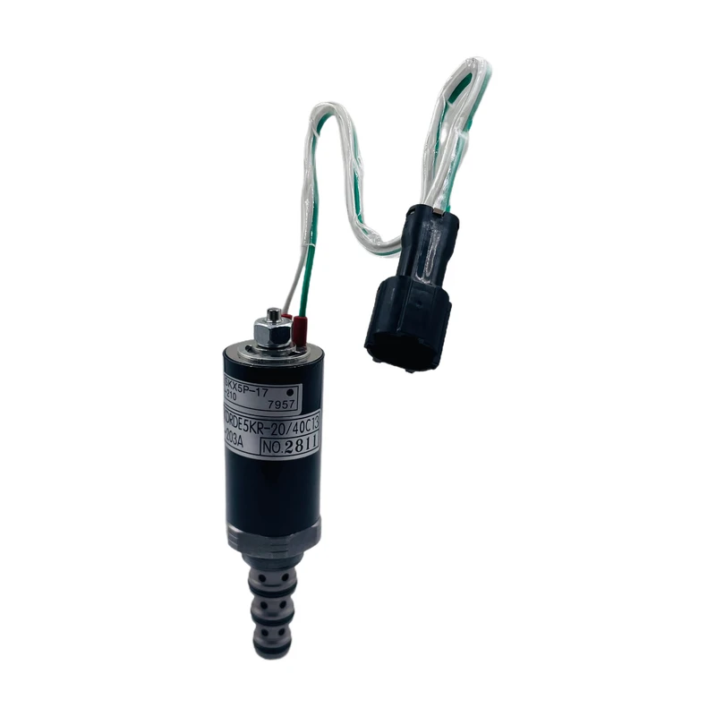 For Star Zebra Hangood Excavator Parts Kdrde5kr-20/40c13-203a Solenoid Valve Kobelco Sk200-3 Sumitomo Sh200-2