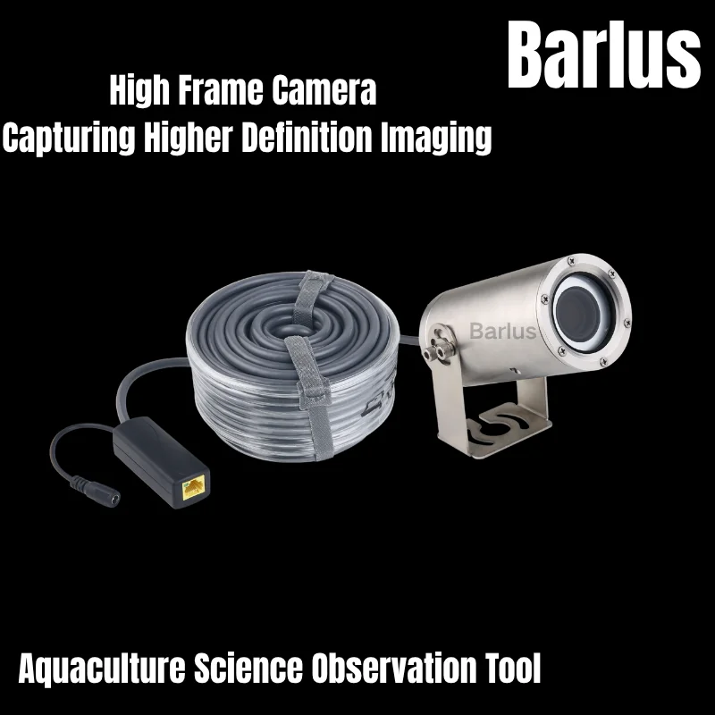 กล้องใต้น้ำแบบอนาล็อกที่ทนทานต่อการกัดกร่อนของบาร์ลัส ใช้สำหรับการตรวจจับใต้ดิน การเพาะเลี้ยงสัตว์น้ำ และการใช้งานใต้น้ำอย่างแพร่หลาย