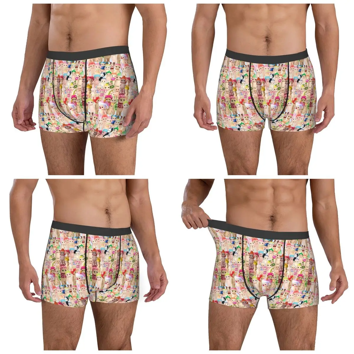 Boxer Underpants Shorts Cute Sonny Angel Panties Men's Soft Underwear for Homme Man Boyfriend Gifts