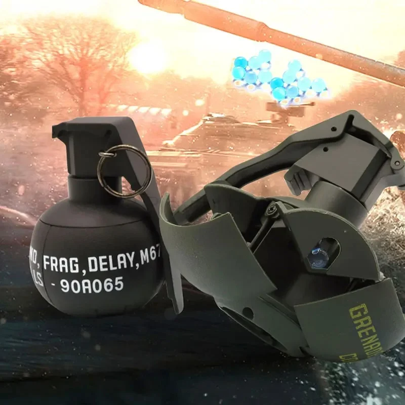 

M67 Hand Grenade Explosion Grenade Smoke Toy 1/3PCS, Nylon Grenade Model,for Airsoft Paintball Shooting.