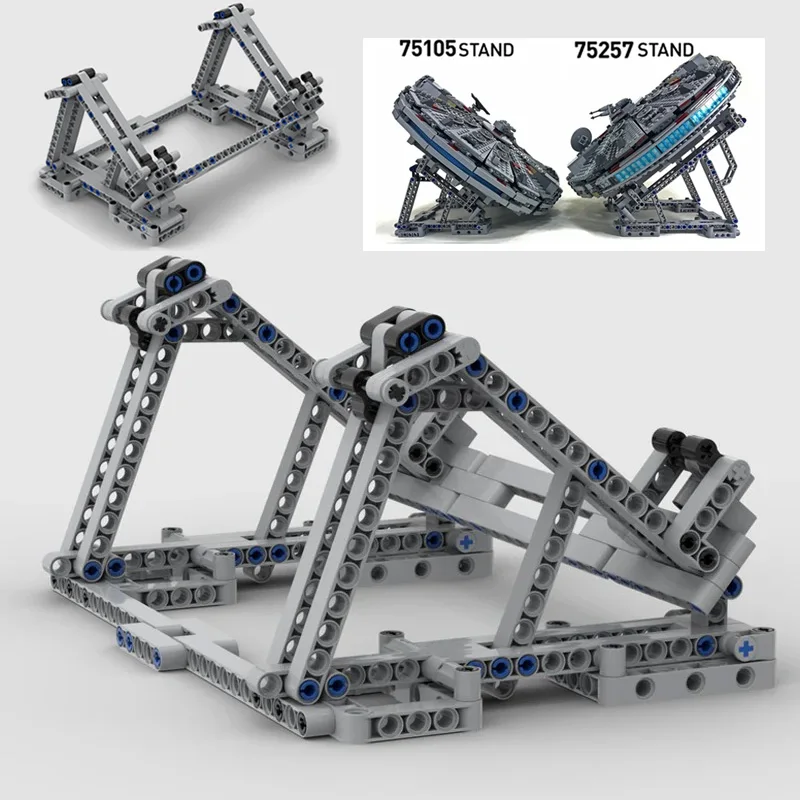 MOC Display Stand fit for 75105 75155 75156 75192 75212 75243 75244 75249 75256 75257 75273 75292 75300 75301 Model Toys Showing