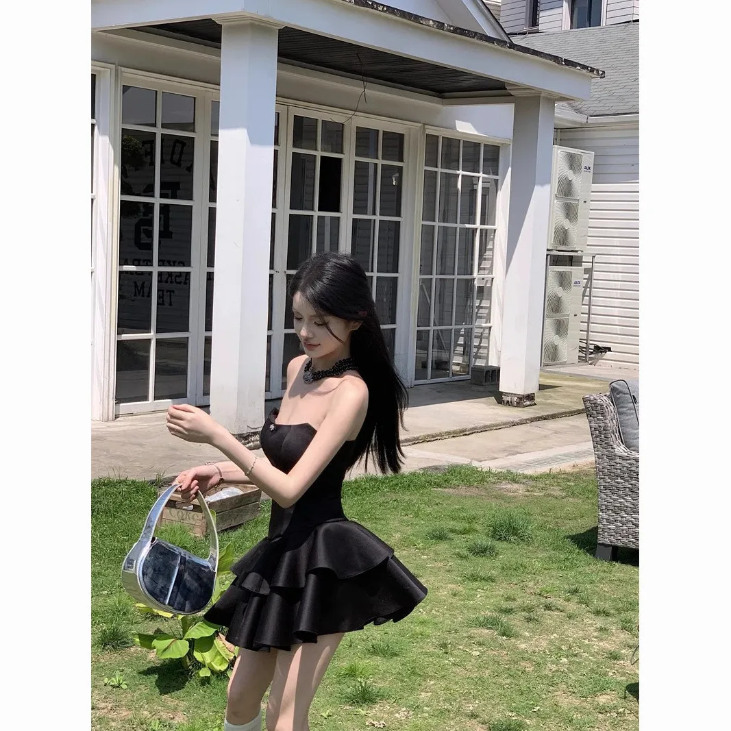 

Платья женские лоскутные с цветными блоками плиссированная юбка-миди уличная одежда художественный эффектный молодежный городской уникальный модный молодежный современный