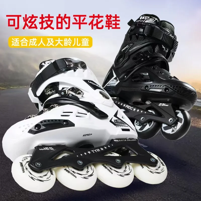 

Professional Inline Roller Skate Shoes 4-Wheel For Adult Men Women Racing Speed Skating Sneakers With 4 Wheels Footwear