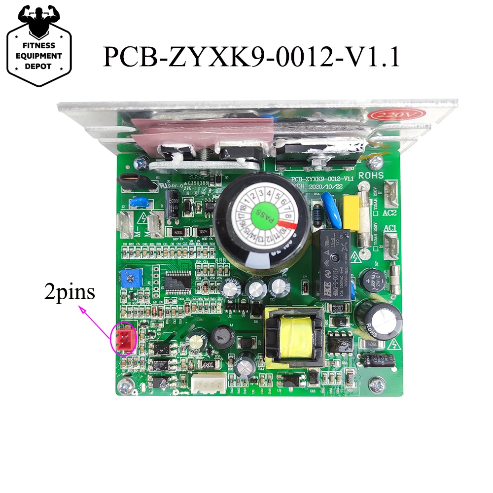 220V Treadmill Motor Controller ZYXK9 PCB-ZYXK9-0012-V1.1 Treadmill Circuit Board Power Supply Board Mainboard