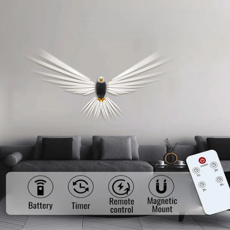 Eagle Show Wings Wall Lamp Wall Lamp Fashion Indoor Energy Saving Eye Protection