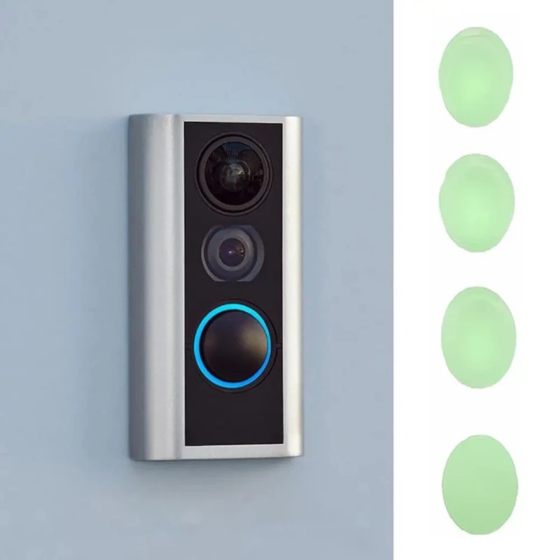 MAKE-4Pcs ปุ่มเปลี่ยนสําหรับ RING Doorbell Pro Fix หัก Cracked ปุ่ม Doorbell อุปกรณ์เสริม