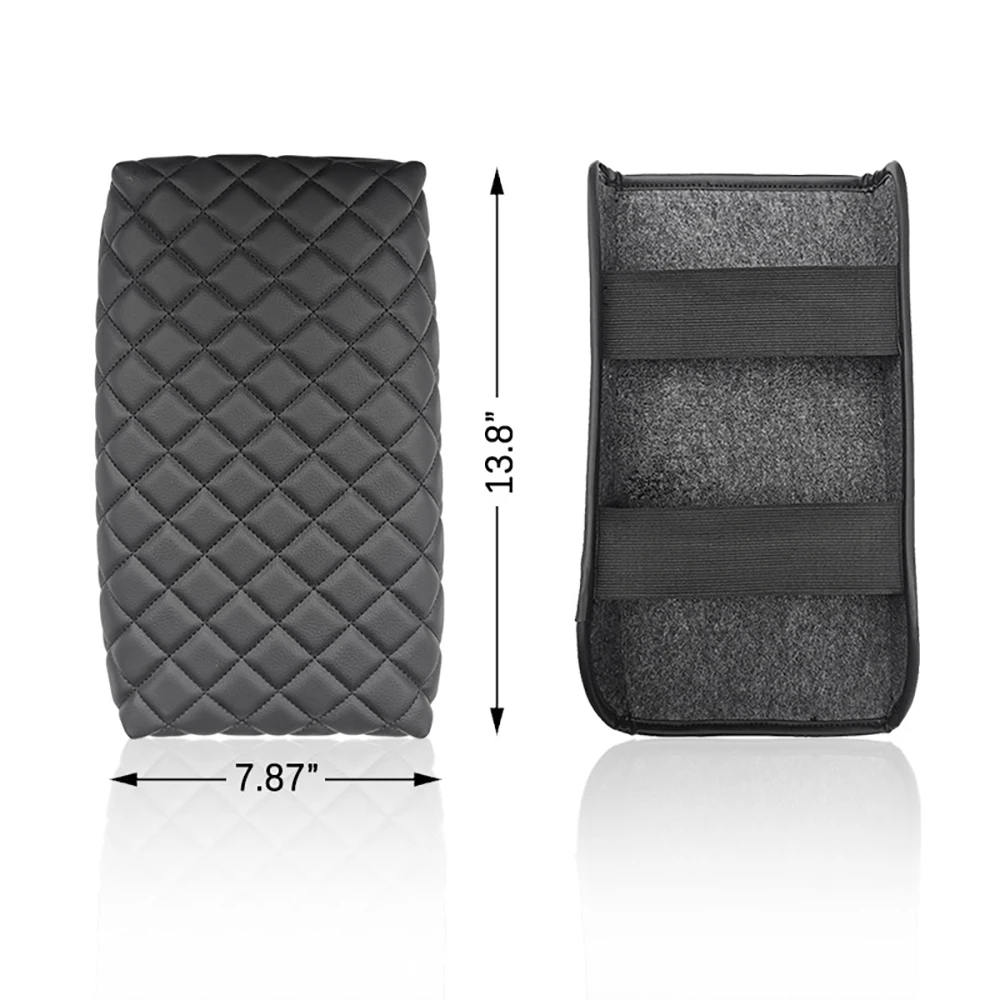 وحدة التحكم المركزية مسند الذراع غطاء الوسادة لهوندا سيفيك 2022 20223 2024 بولي Leather الجلود مسند ذراع السيارة صندوق تخزين حامي حصيرة الملحقات