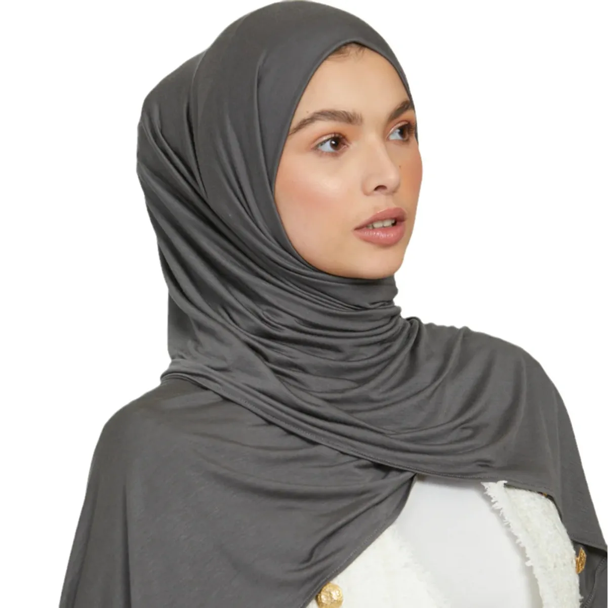 Bufanda de algodón Modal para mujer musulmana, chal elástico, Hijabs lisos, pañuelo para la cabeza, turbante para mujer africana, Ramadán