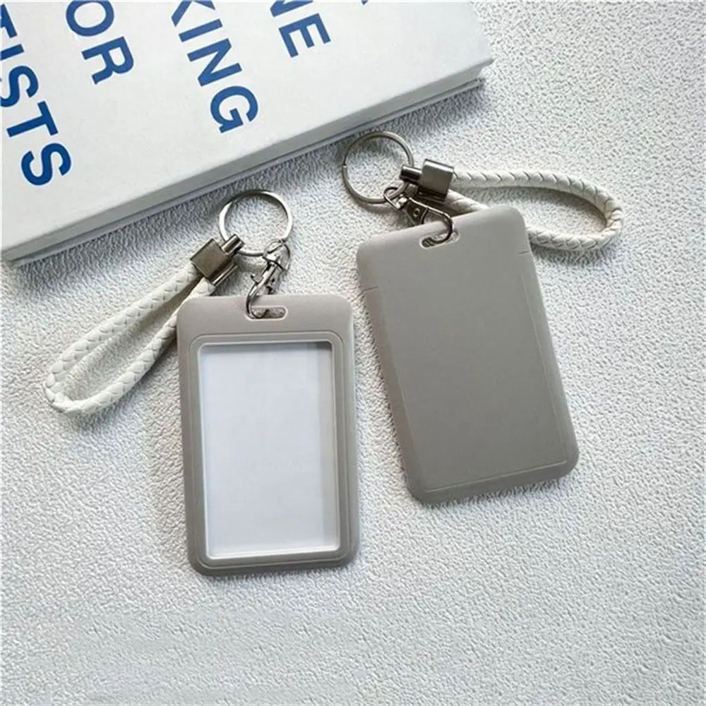 Student Women Men Credit Card Keyring Work Card Business Bus Card Cover ID Card Protective ID Card Holders Badge Holders