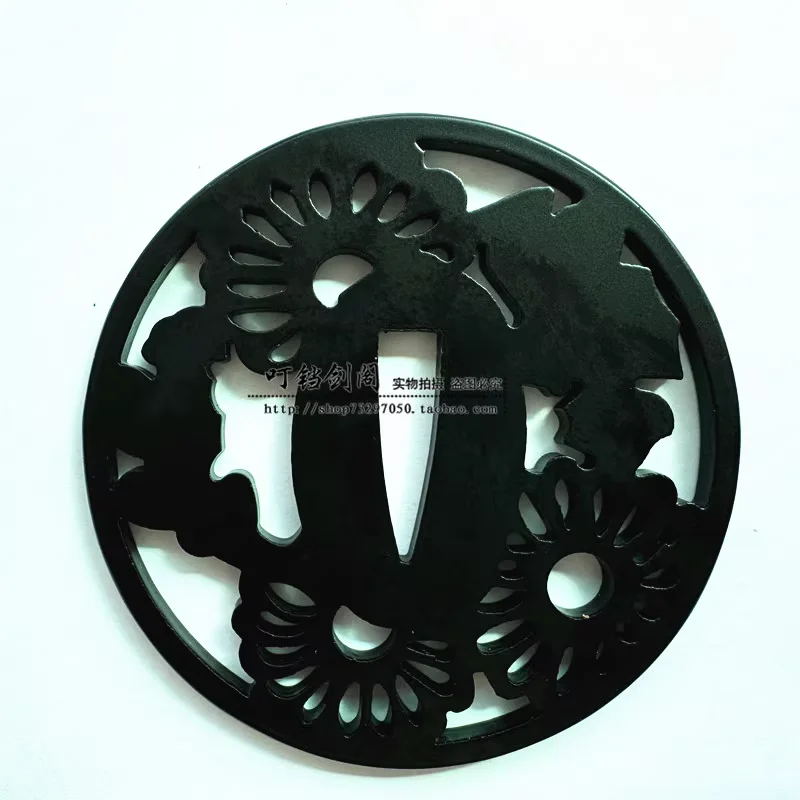 سيف الساموراي كاتانا الياباني حديد تسوبا القطر الخارجي: 77 مم، السُمك 4 مم، لشفرة بعرض 32 مم وسمك 7 مم #2