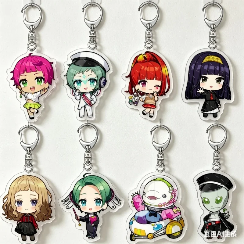 

Gnosia Raqio Acrylic Keychain Game Character Key Ring Bag Pendant Cute Fashion Accessories Collection Gift for Fans