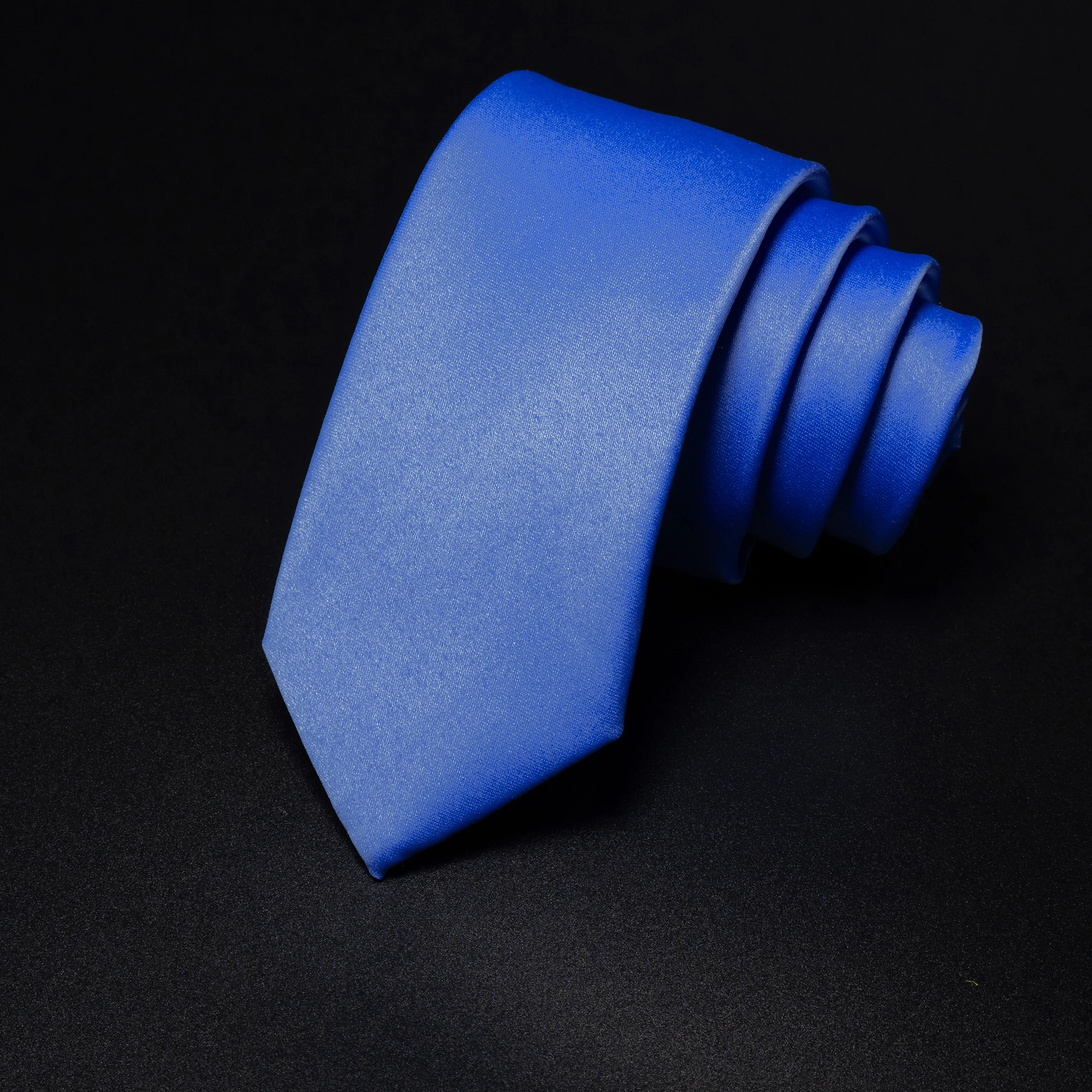 6cm Schmale Einfarbige Herren-Krawatte Blau Schwarz Schlichte Formelle Krawatte Mehrfarbig Optional Cosplay Rollenspiel Geschäft Hochzeit Party – Detail 24