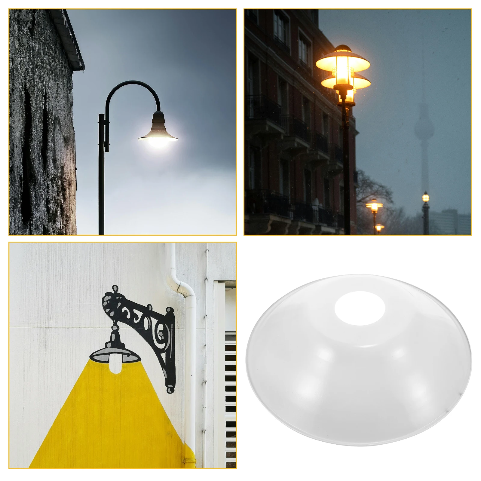 

Waterproof Street Lamp Fixture Covers Industrial Shade Outdoor Holder