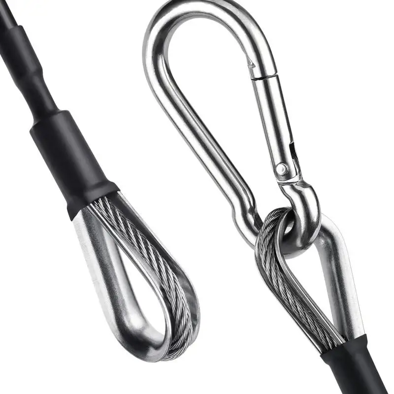 Extensión de cable para gimnasio, compatible con accesorios de gimnasio en casa Bowflex, para máquina de extensión de piernas y triceps, 25cm, 1/2 unidades