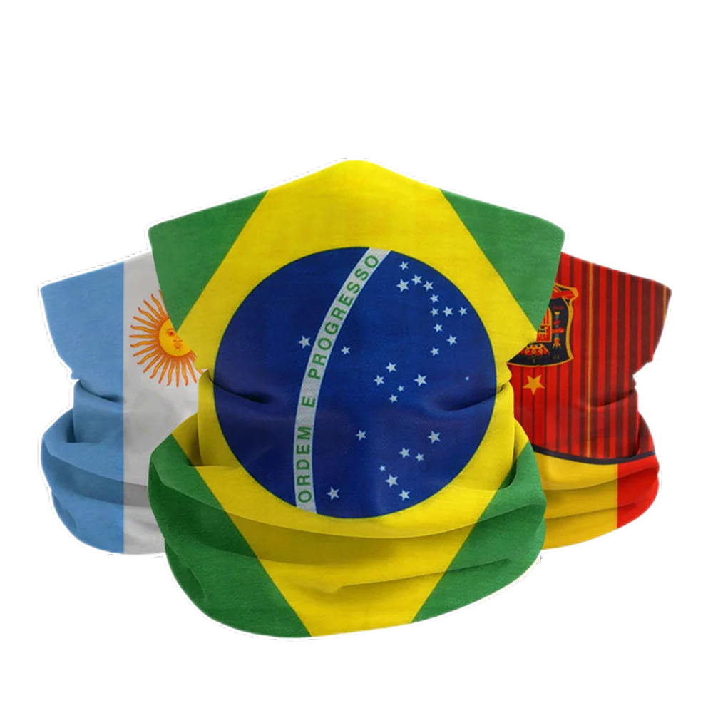 Argentina, Brazil, France, Germany, the Netherlands, Italy, Spain flag magic multi-functional sunscreen ice mask  JQ101