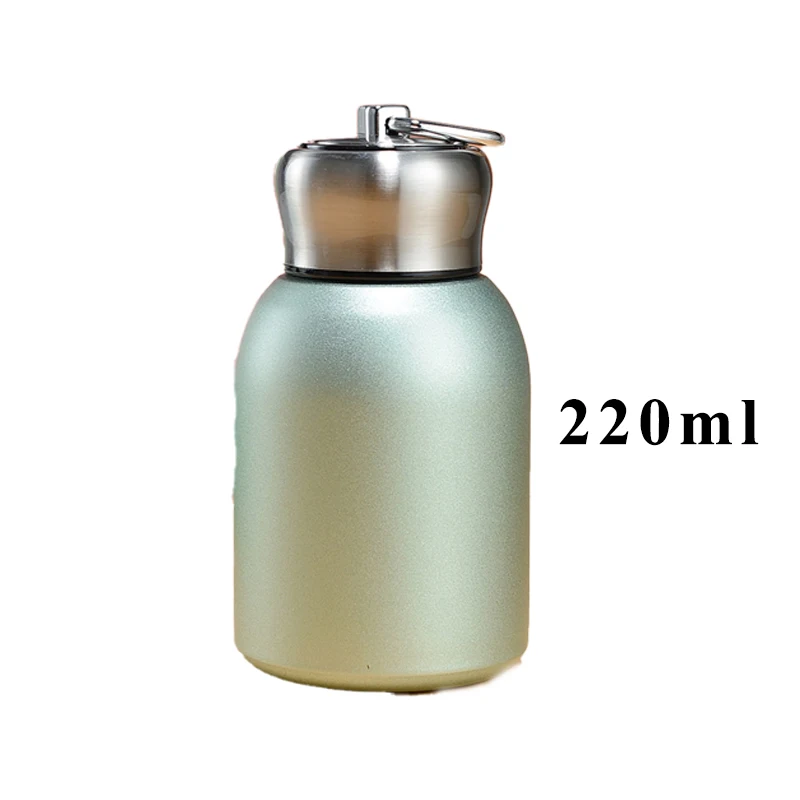 220ml Stainless Steel Water Bottle Insulated Perfect Protable Mini Coffee Travel Mug Thermos Vacuum Flask Drinkwar for Outdoor