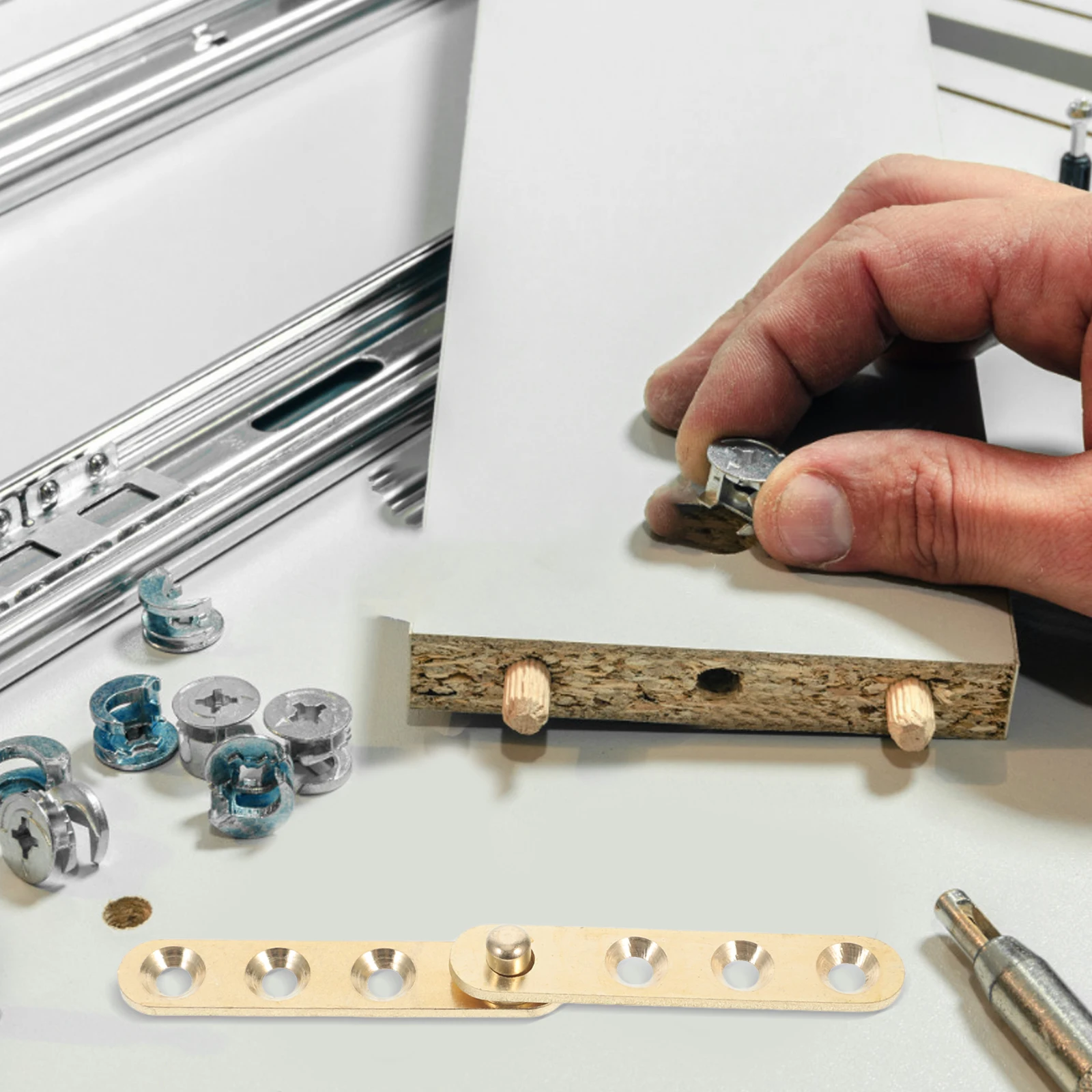 

Copper Hinge Cabinet Door Hidden Pivot Interior Window Shaft 2 Pairs Wide Rotation Angle Hardware Accessory