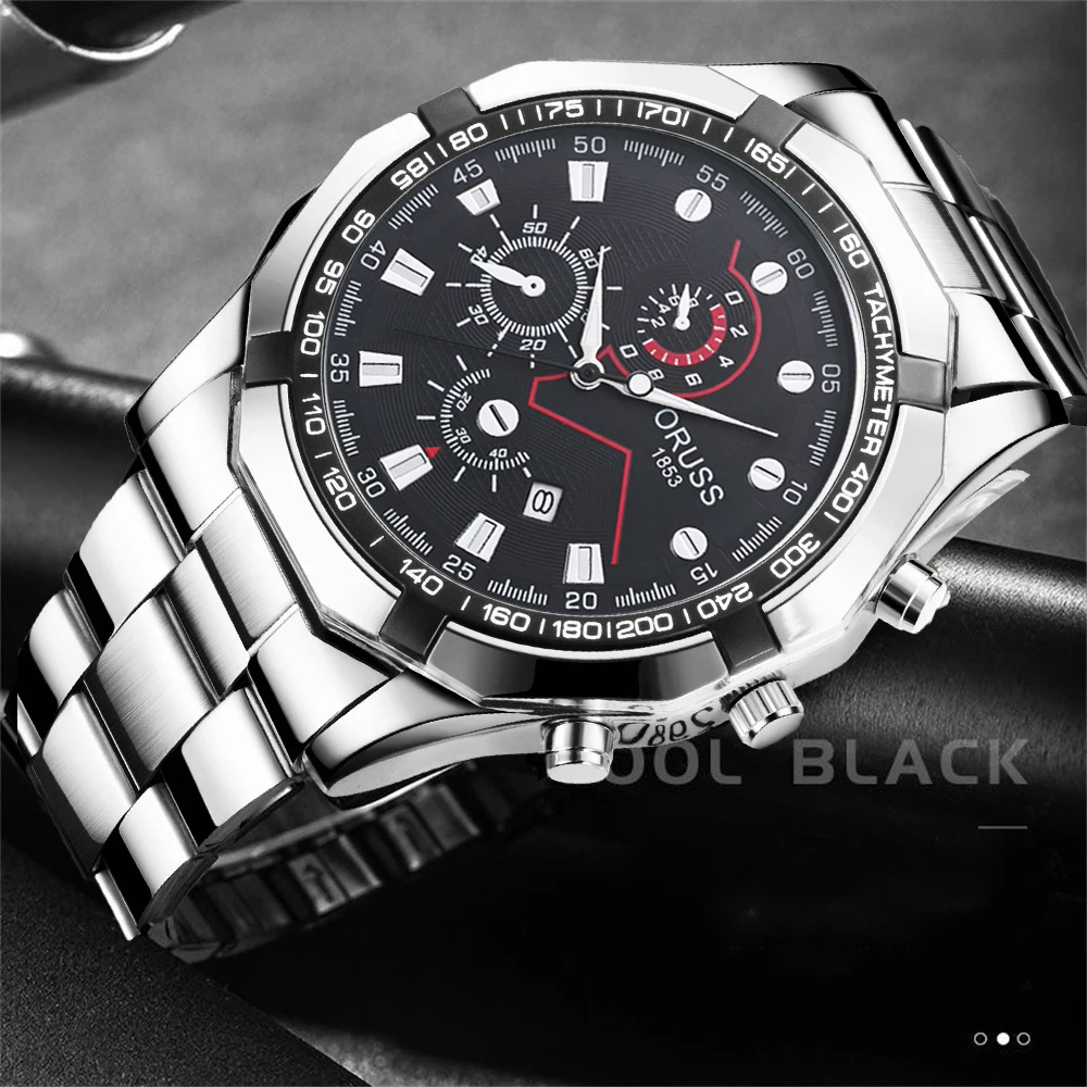 

Genuine watch Men's Watch Business Korean Calendar Fashion large dial sport simple men's watch