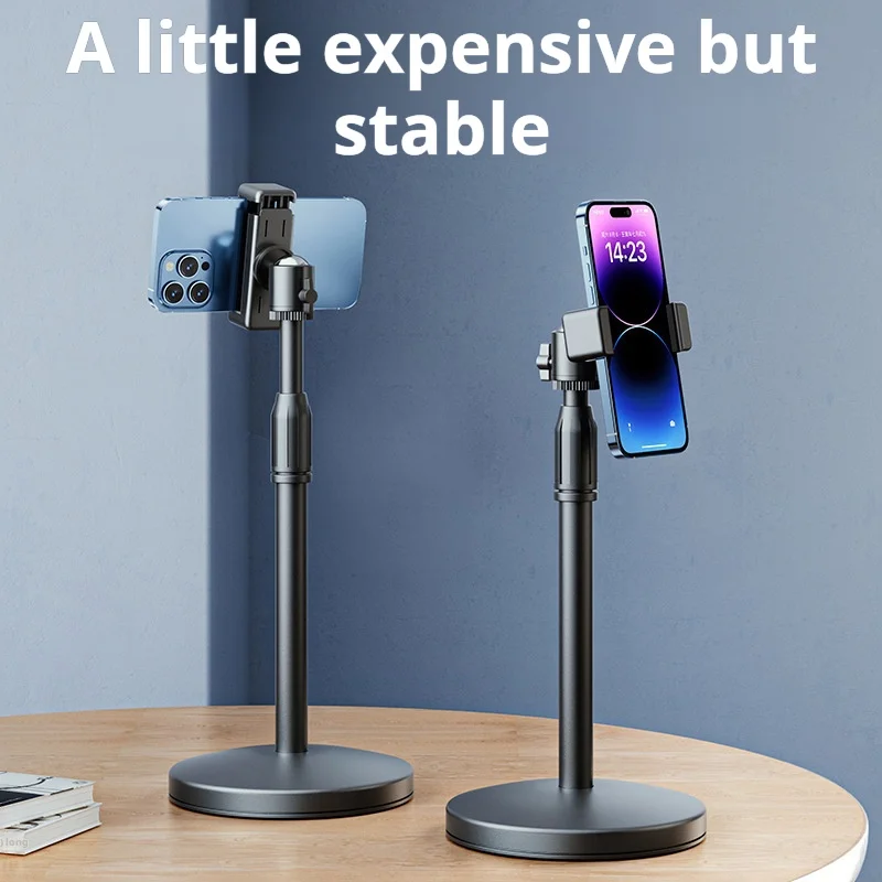 

Desktop Metal Phones Stand,selfie Live Broadcast Multi-function Shooting Universal Video Photography Stand,for All Mobile Phones