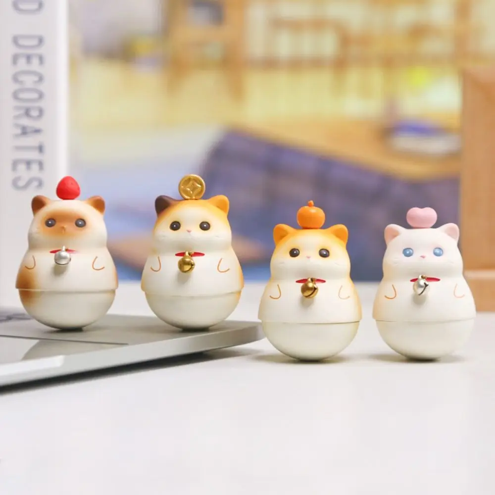 

Cat Resin Figure Shake Toys Cat Swinging Doll Cartoon Cute Cat Resin Ornament Lovely Chubby Cat Car Decorations Home Decor