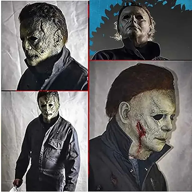 Halloween, Horror Masquerade Party, Michael Myers Kostuum Eng Cosplay Masker voor Volwassenen ob;8