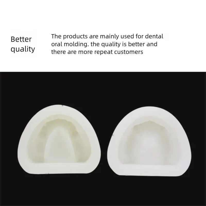 Split Soft Silicone Dental Plaster Model Mold Standard Full Dentate Arch Impression Mold for Dental Lab Teeth Cast Making