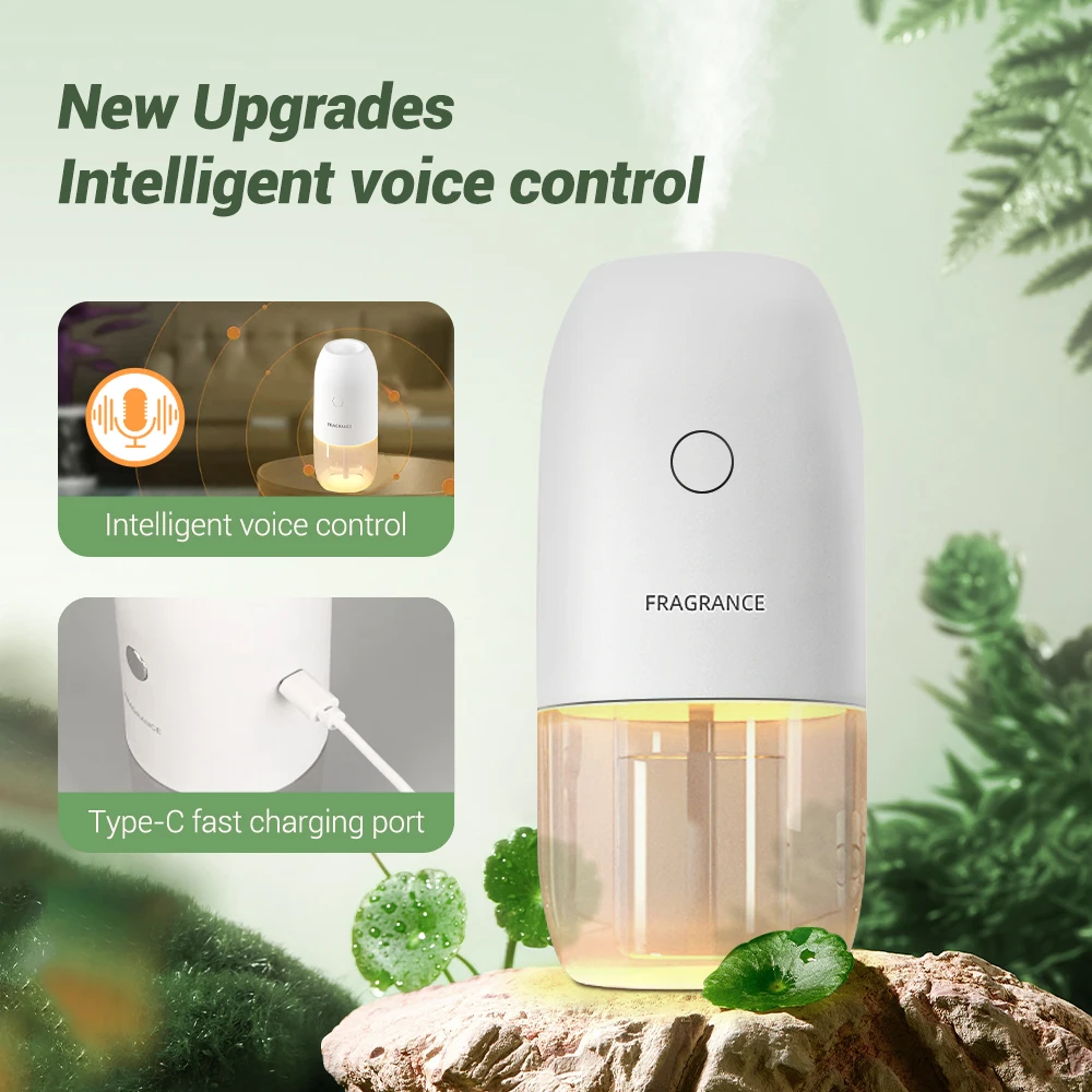 50Ml Aroma Diffuser Luchtbevochtiger Etherische Olie Diffuser 3 Mode Slimme Sensor Draagbare Hotelkamer Geurverspreider Aromatherapie