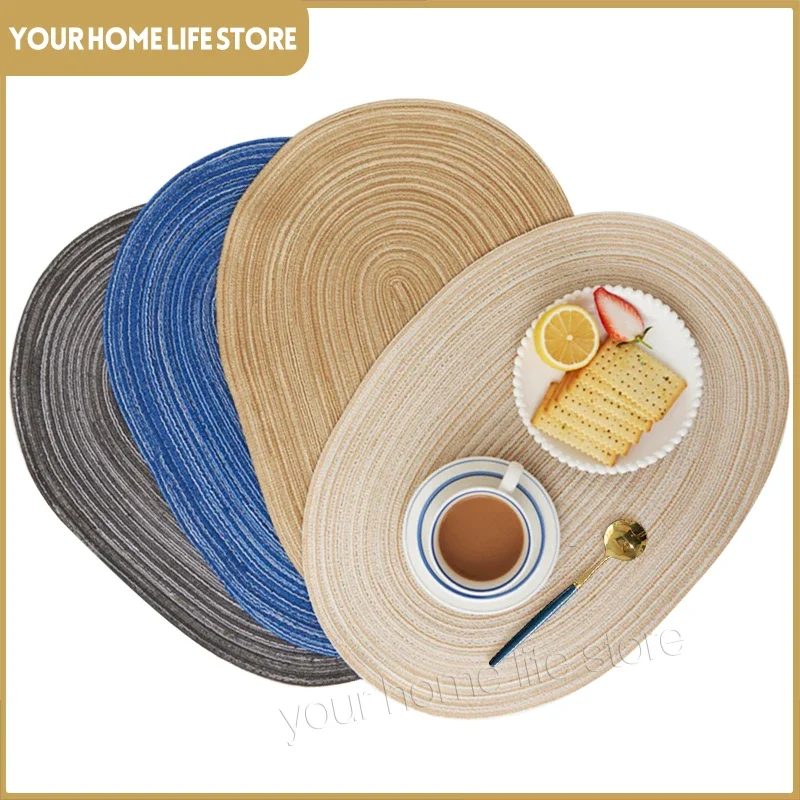 Placemats Set of 4 Heat Resistant Washable Non-Slip Mixed Color Table Mats for Kitchen Dining Table Home Table Protection Pads