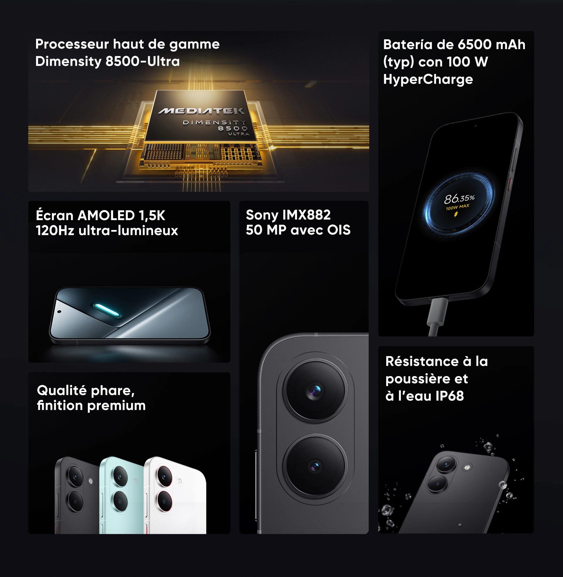 Smartphone POCO X8 Pro 5G Global Version Dimensity 8500-Ultra 6.59" 120Hz 1.5K Ultra-bright AMOLED Display 6500mAh Battery NFC