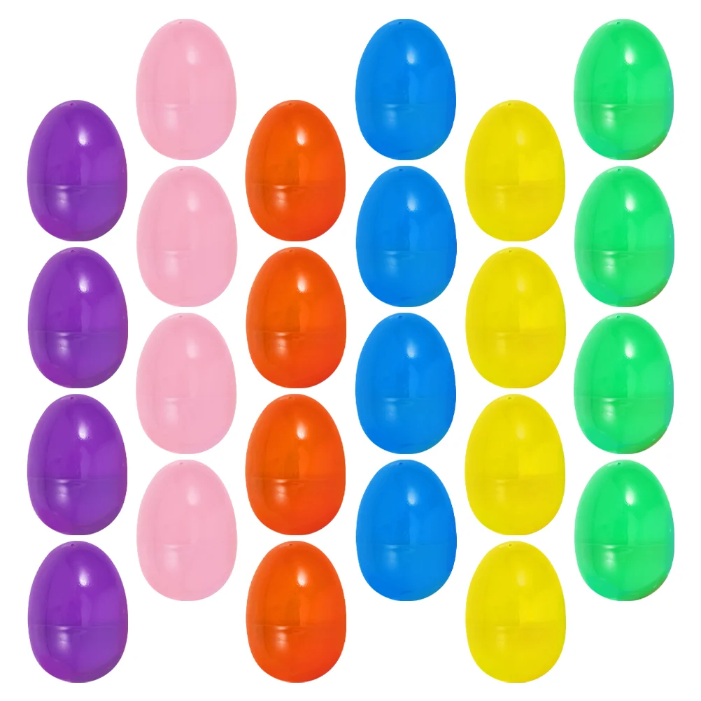 

60 Pcs Easter Eggs Plastic Fillable Party Supplies Empty Jumbo Child Hunt