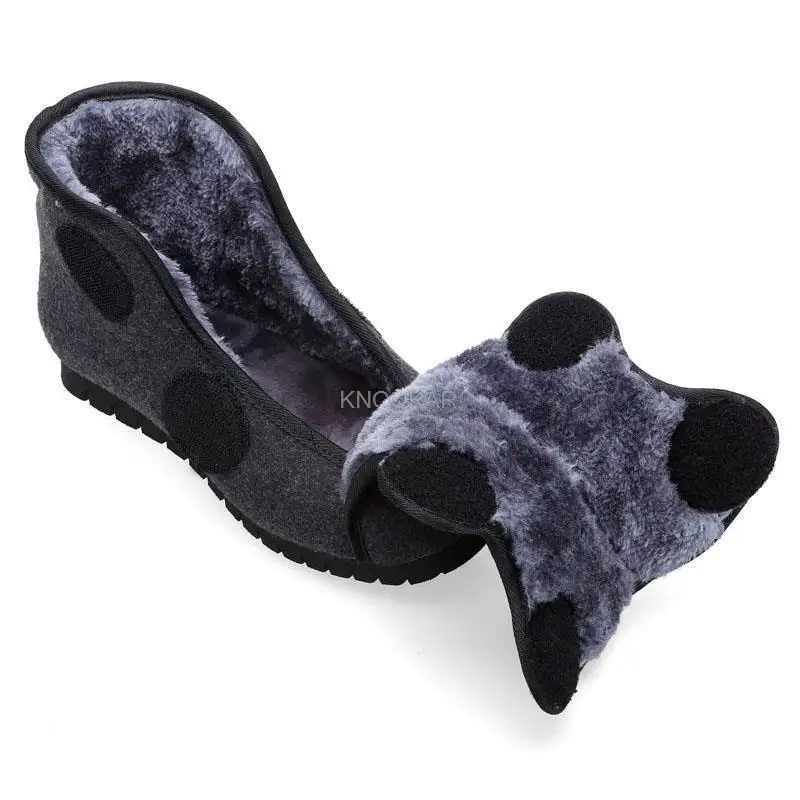 Winter High Help Before And After Widening Can Adjust Cloth Shoe Diabetic Foot Pronation Deformation Fat Foot Shoe Father Shoes image 4