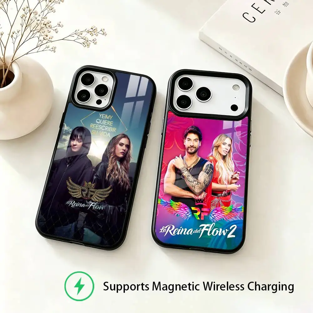 Queen of Flow La Reina Del Phone Case For iPhone18,17,16,15,14,13,12,11 Plus,Pro Supports Magnetic Wireless Charging