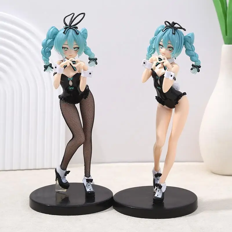 初音ミク-フィギュア-バニーガールスタイル-コレクタブルアクションフィギュア-モデルオーナメント-アニメファン、ボーカロイド愛好家への完璧なギフト