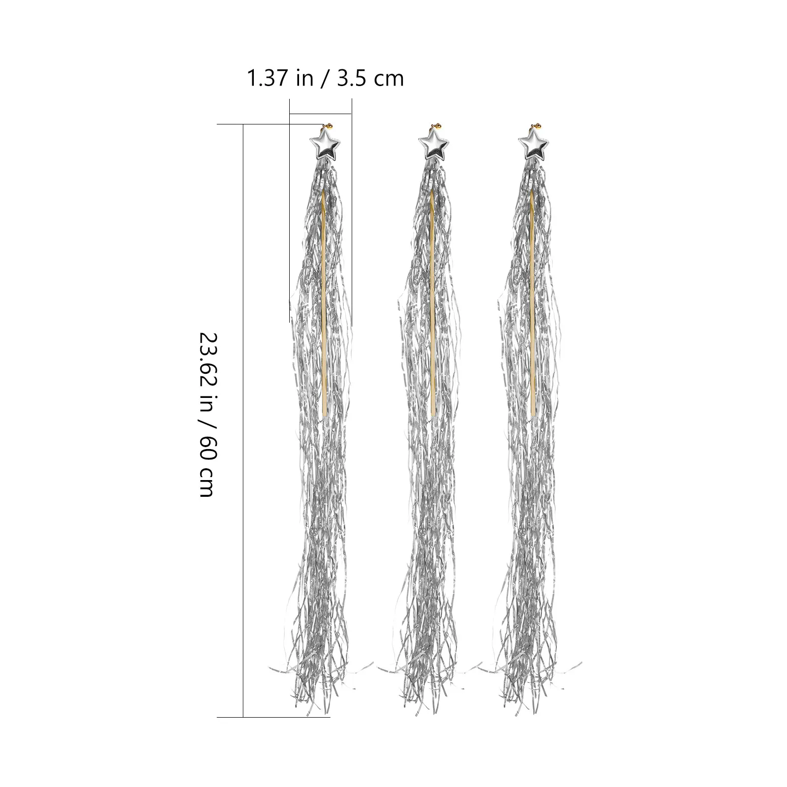 10 Pcs Princess Party Decorations Wands Birthday for Fairy Silver Costume