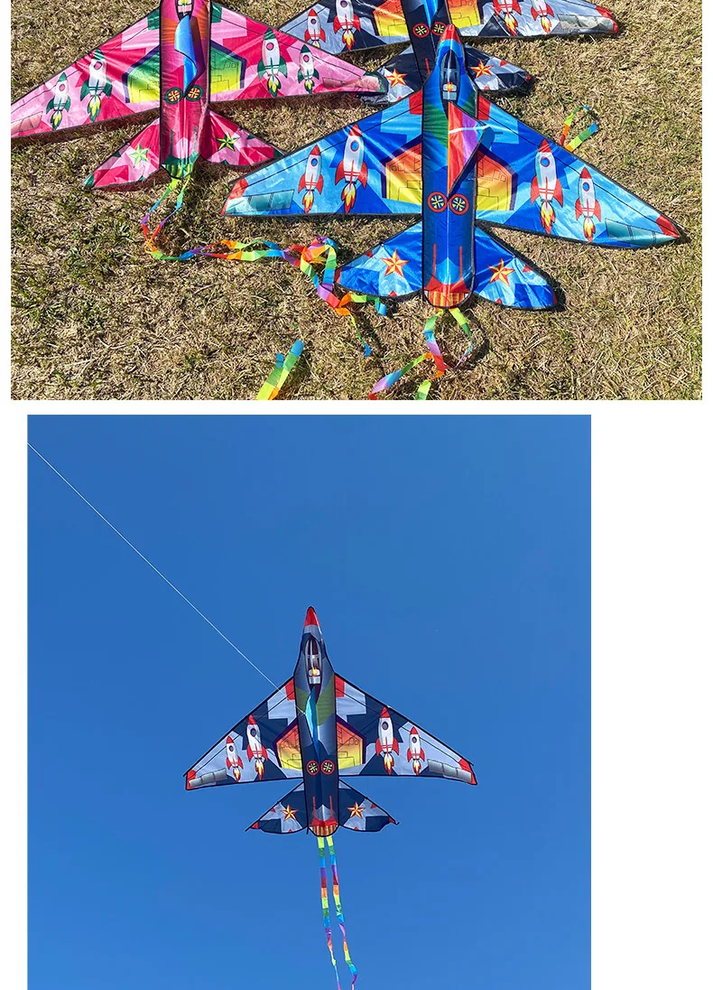 Cometa pastizales cometa brisa para volar niños adultos gran combate cohete cola cometas cuerda guinga diversión al aire libre juguetes deportivos conjunto